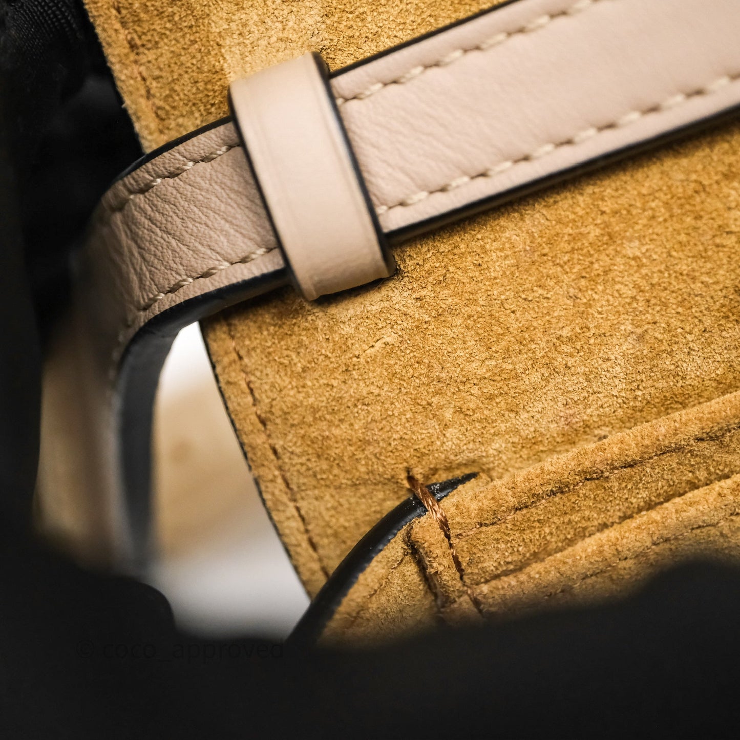 Loewe Mini Gate Dual Bag Beige Sand Soft Calfskin Jacquard Strap