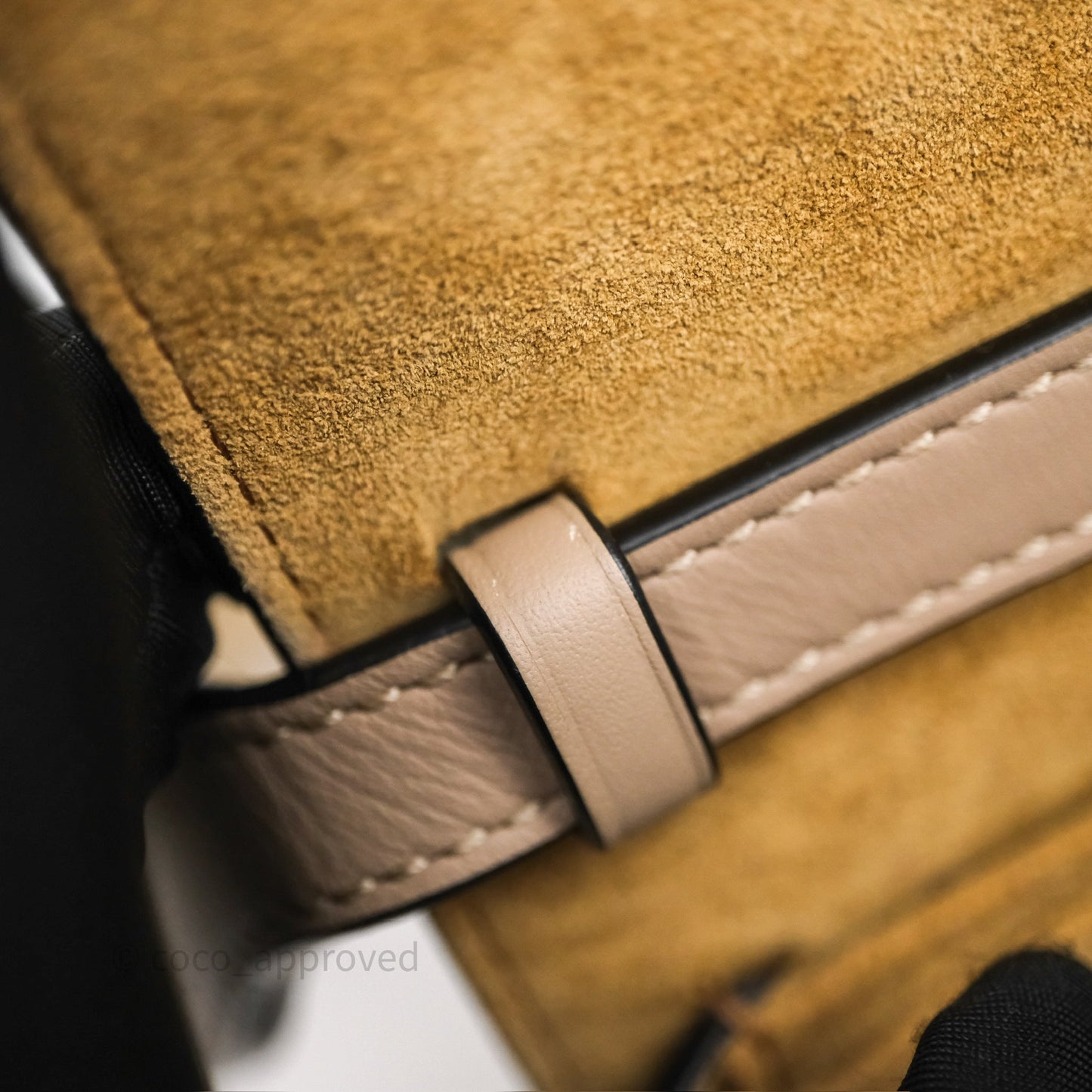 Loewe Mini Gate Dual Bag Beige Sand Soft Calfskin Jacquard Strap