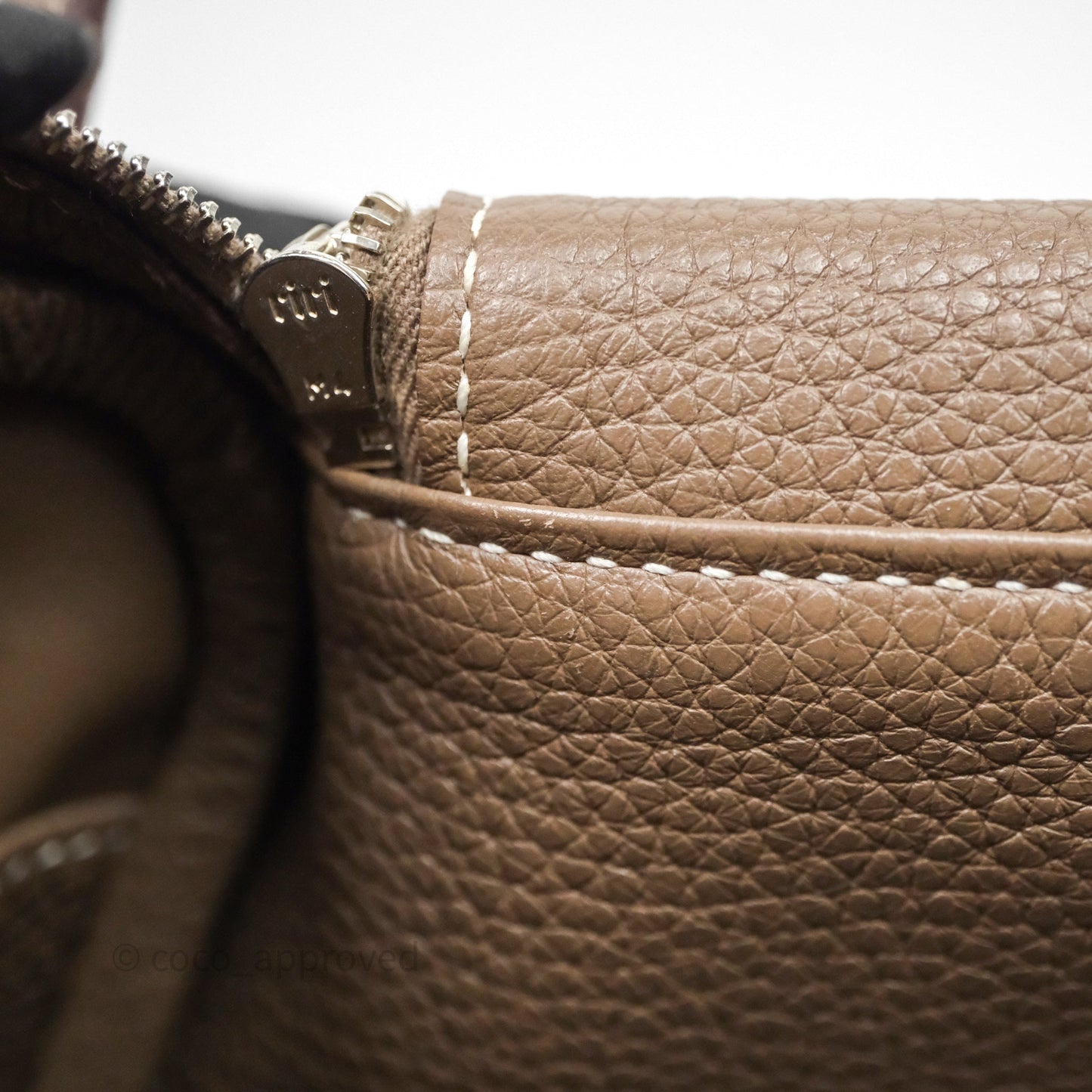 Hermès Lindy 26 Etoupe 18 Clemence Palladium Hardware