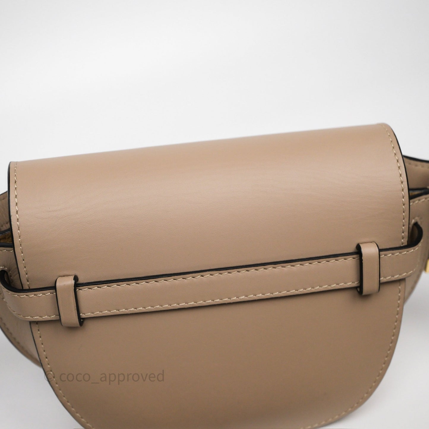 Loewe Mini Gate Dual Bag Beige Sand Soft Calfskin Jacquard Strap
