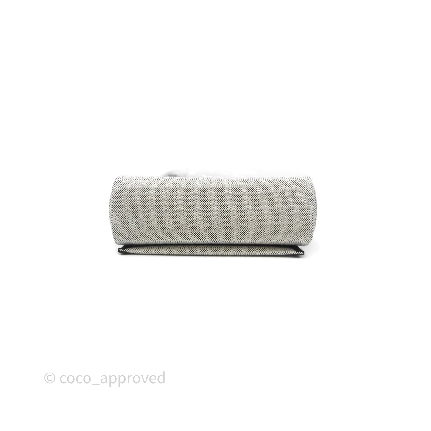 Hermès Herbag Zip 20 Mini Ecru-Noir Canvas Gold Hardware