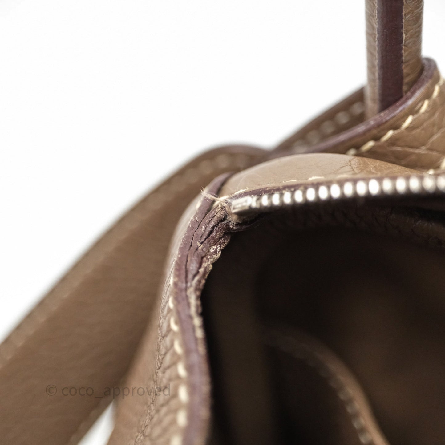 Hermès Lindy 26 Etoupe 18 Clemence Palladium Hardware