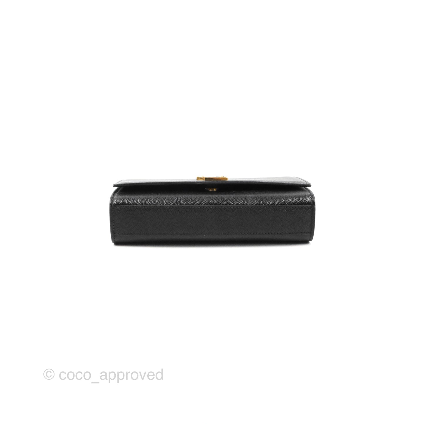 Saint Laurent Small Classic Monogram Kate Chain Bag Black Grained Calfskin Gold Hardware