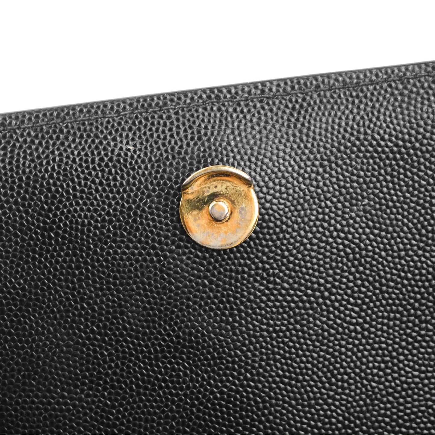 Saint Laurent Small Classic Monogram Kate Chain Bag Black Grained Calfskin Gold Hardware