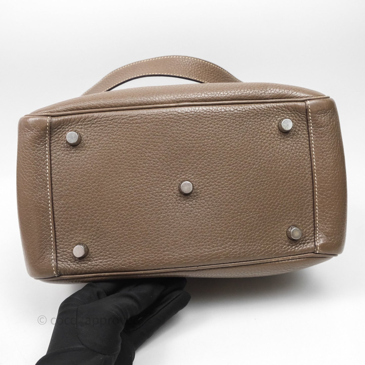 Hermès Lindy 26 Etoupe 18 Clemence Palladium Hardware