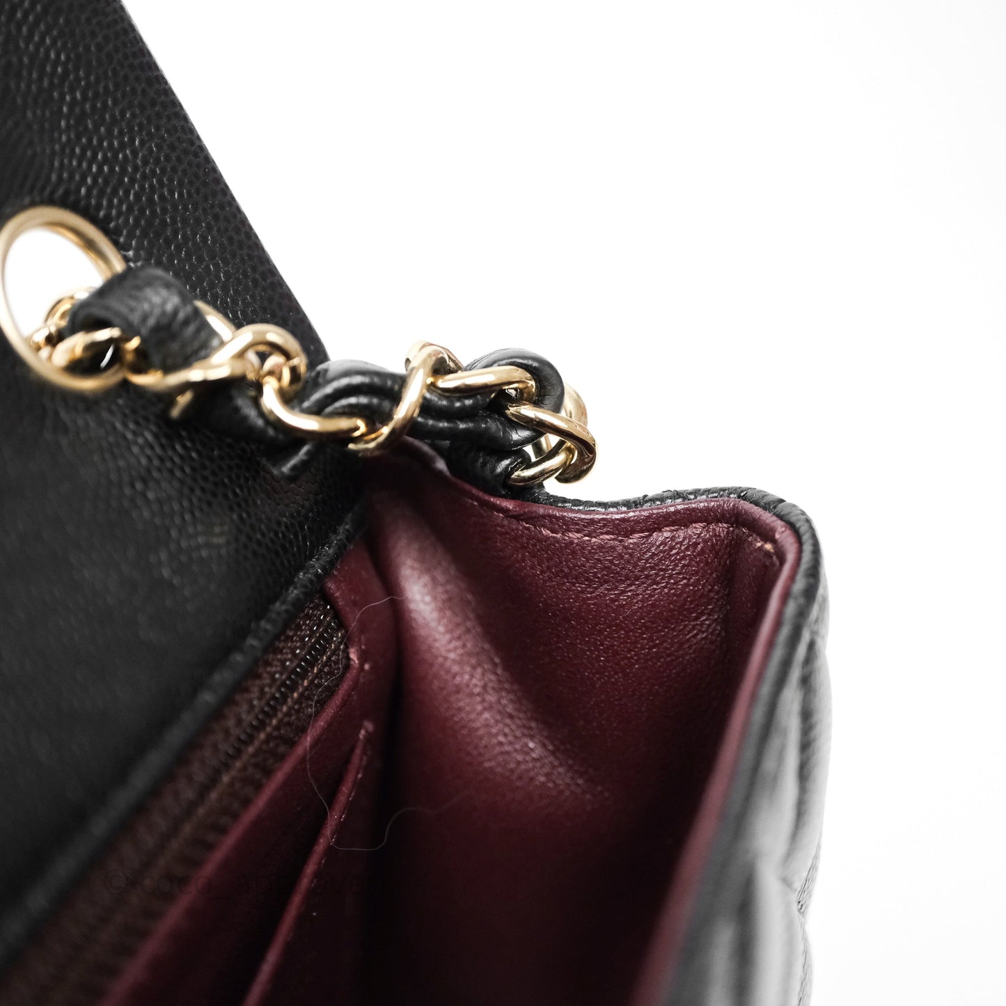Chanel Mini Rectangular Flap Quilted Black Caviar Gold Hardware