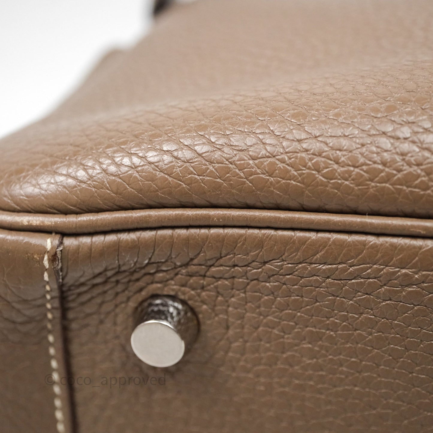 Hermès Lindy 26 Etoupe 18 Clemence Palladium Hardware