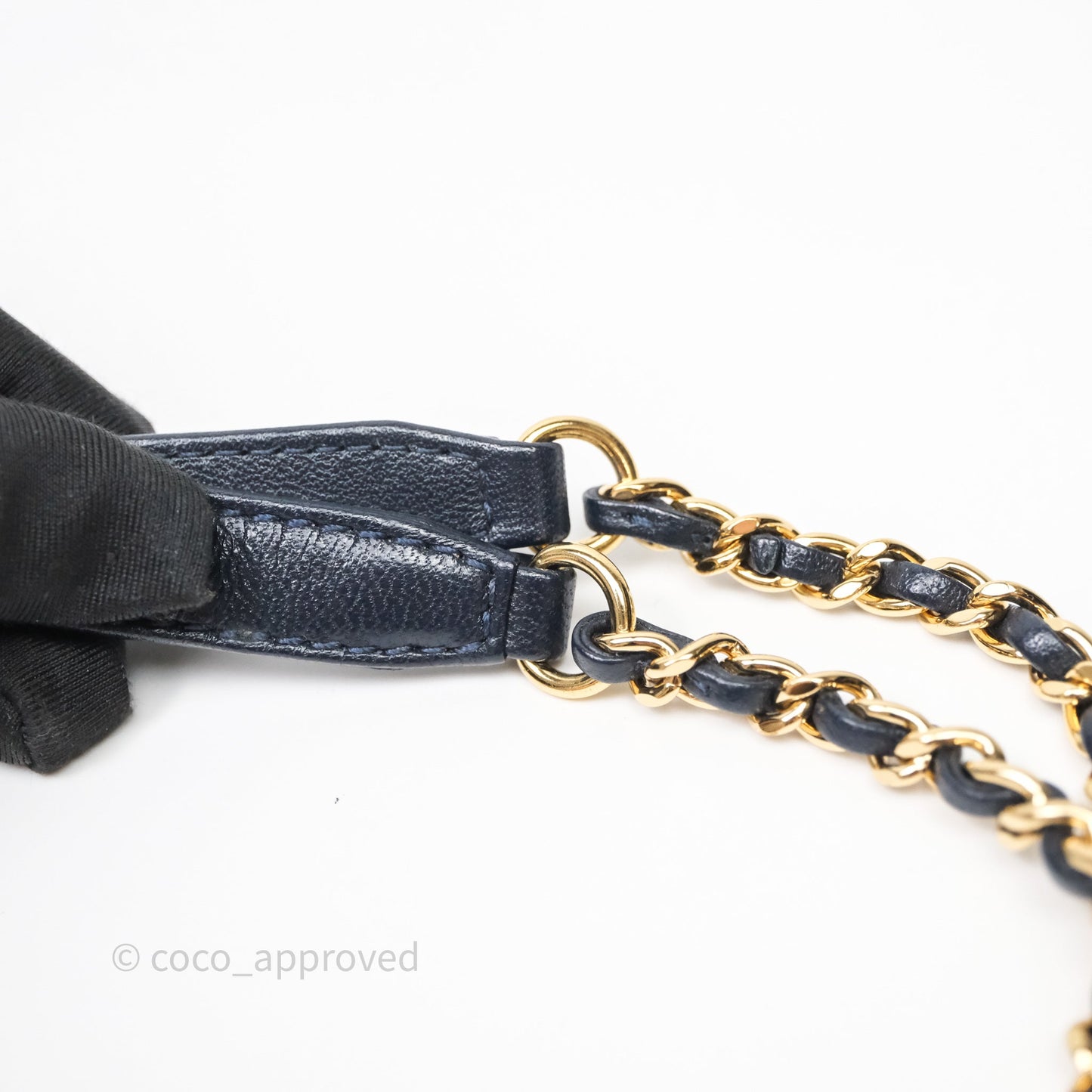 Chanel Small Vintage Mademoiselle Flap Navy Sheepskin Gold Hardware