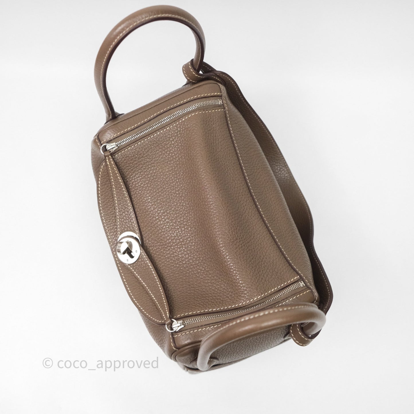 Hermès Lindy 26 Etoupe 18 Clemence Palladium Hardware