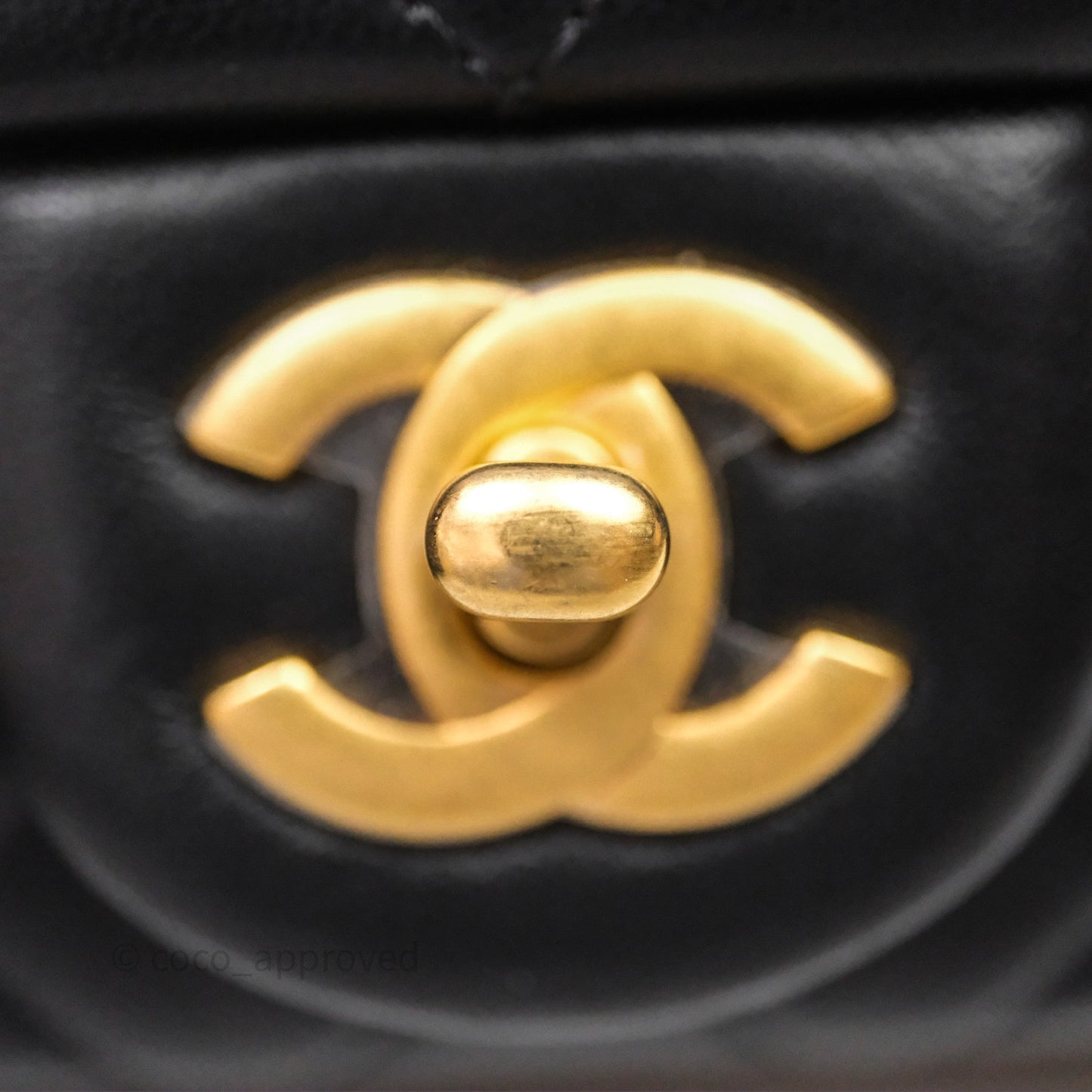 Chanel Pearl Crush Mini Square Quilted Black Lambskin Aged Gold Hardware