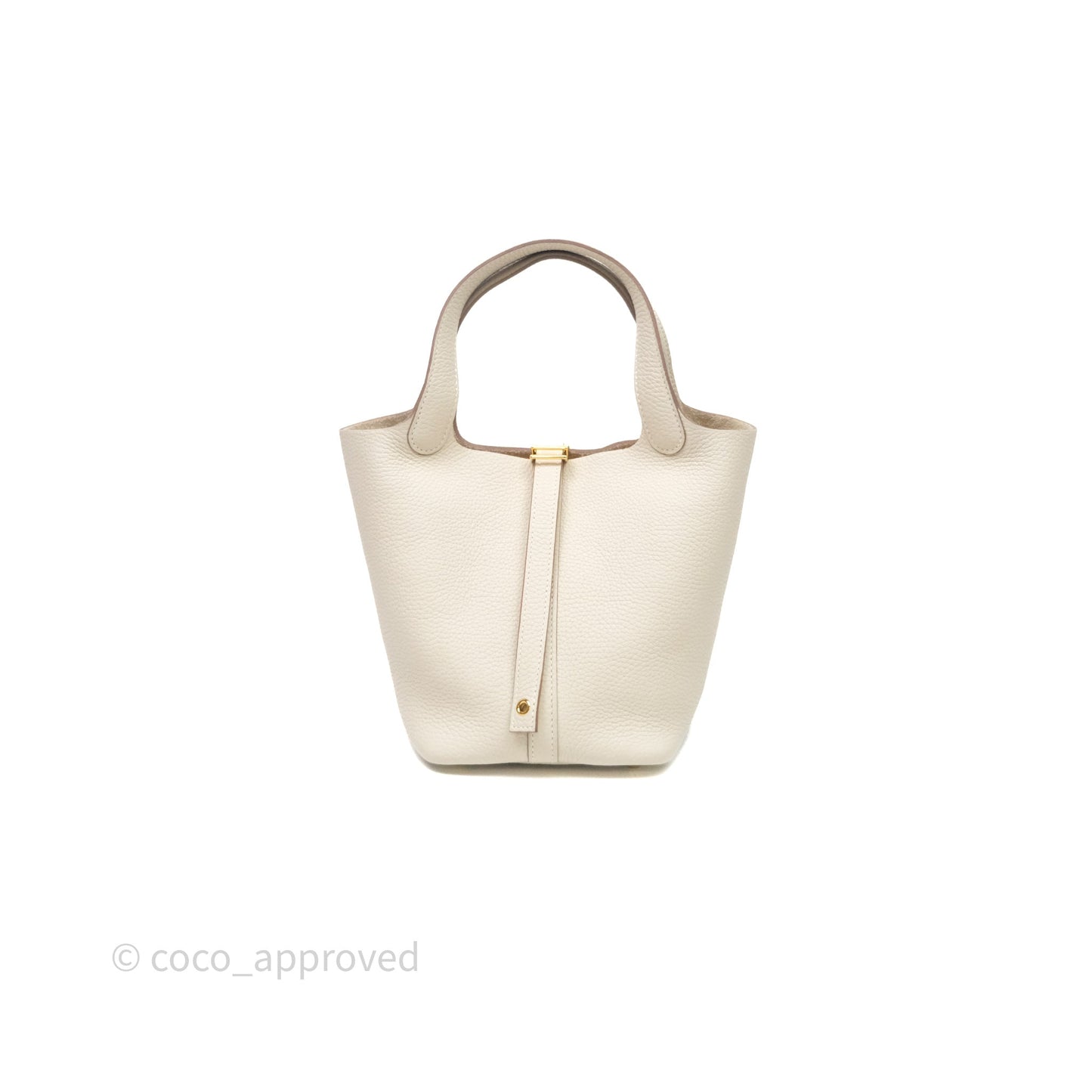 Hermès Picotin Lock 18 Craie 10 Taurillon Clemence Gold Hardware