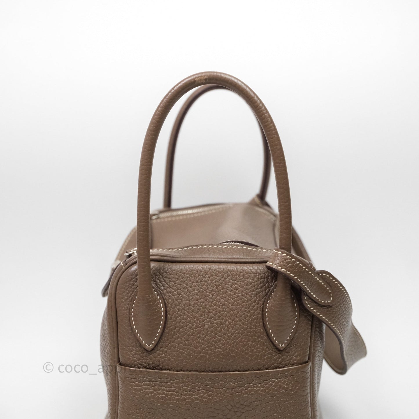 Hermès Lindy 26 Etoupe 18 Clemence Palladium Hardware