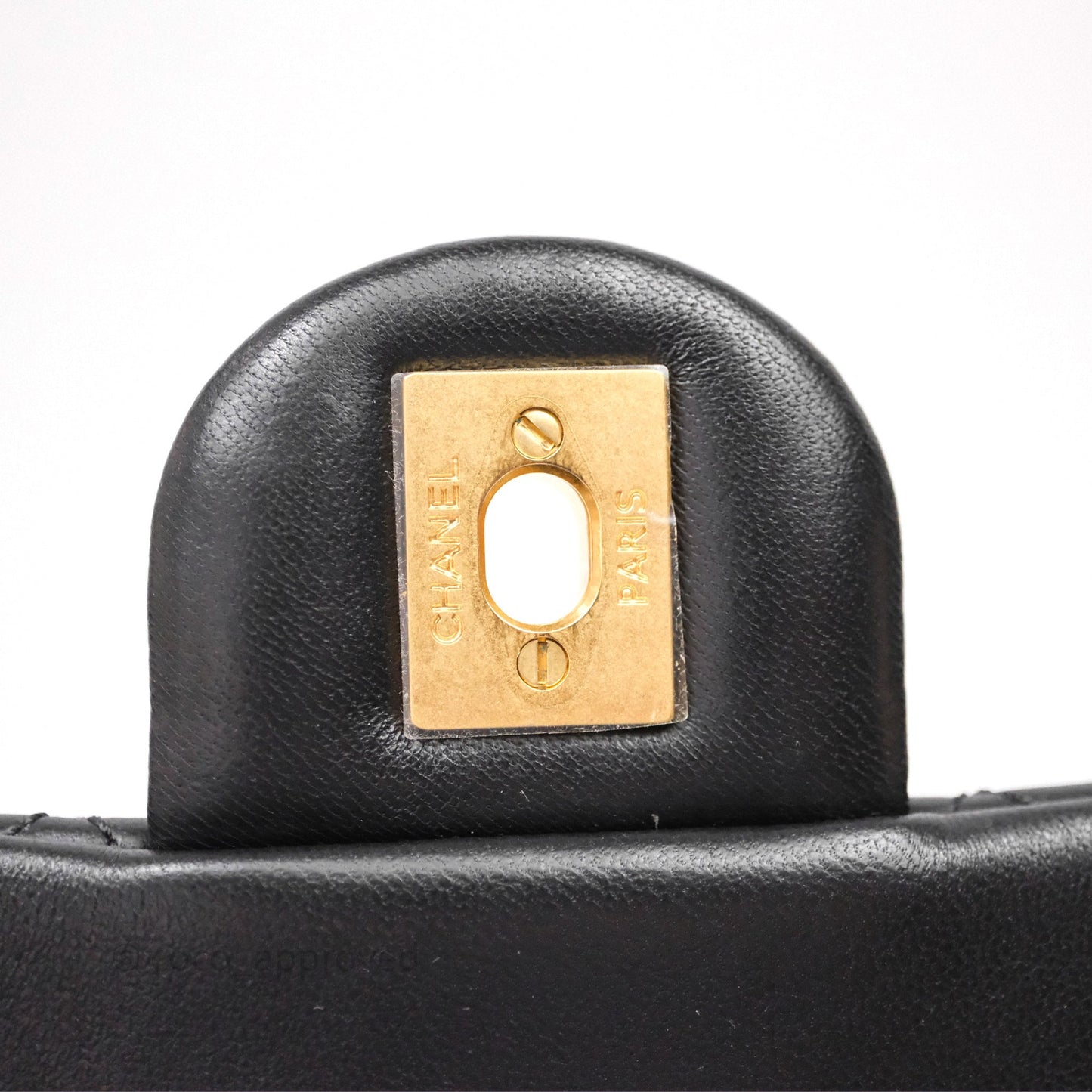Chanel Pearl Crush Mini Square Quilted Black Lambskin Aged Gold Hardware