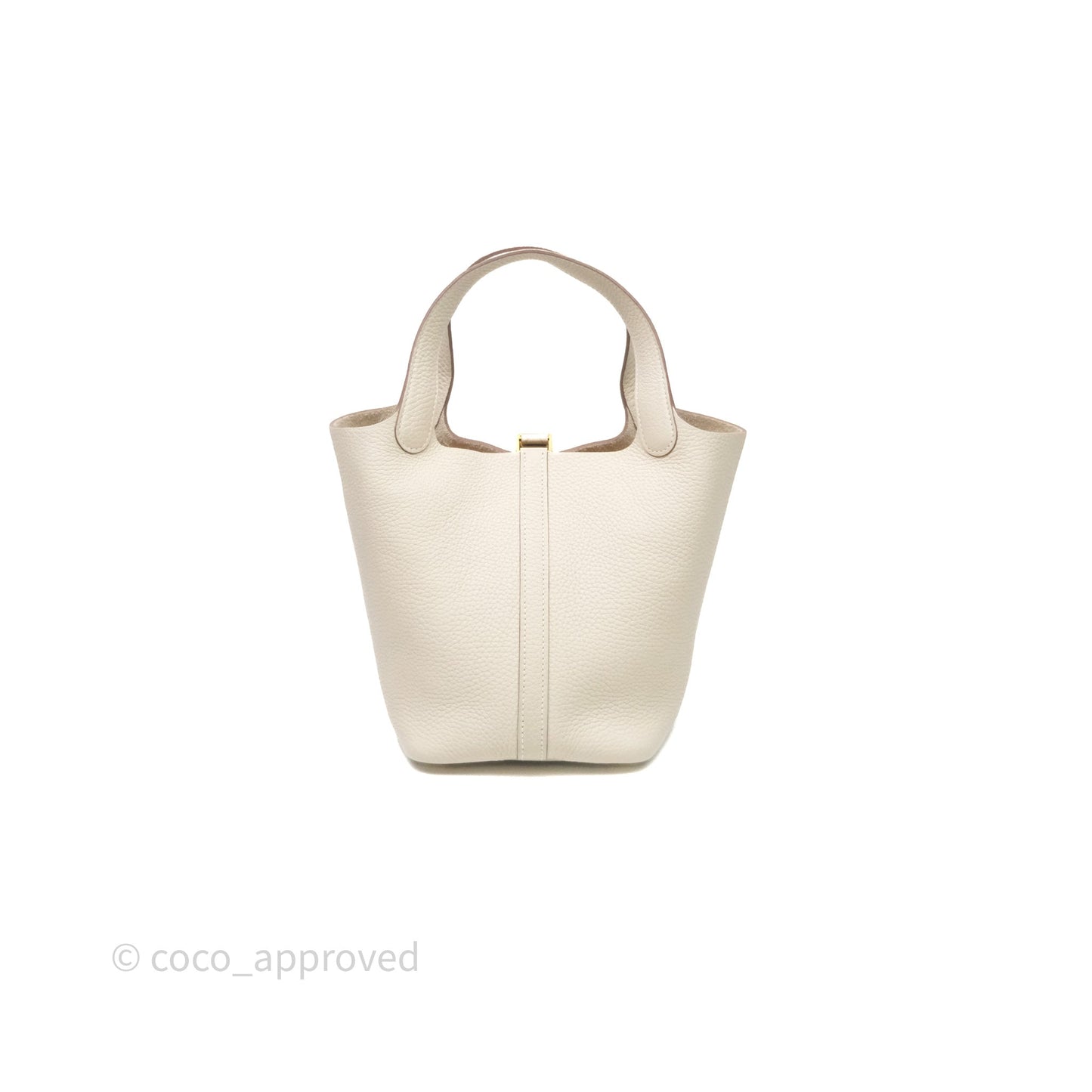 Hermès Picotin Lock 18 Craie 10 Taurillon Clemence Gold Hardware
