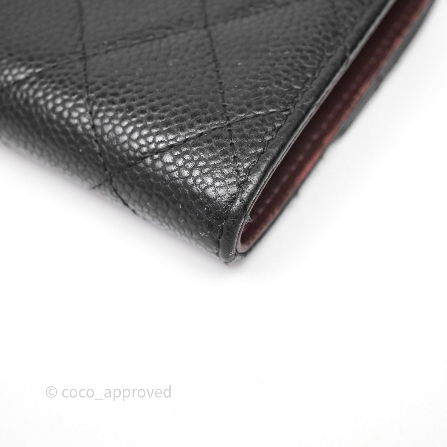 Chanel Quilted Medium Flap Wallet Black Caviar Gold Hardware