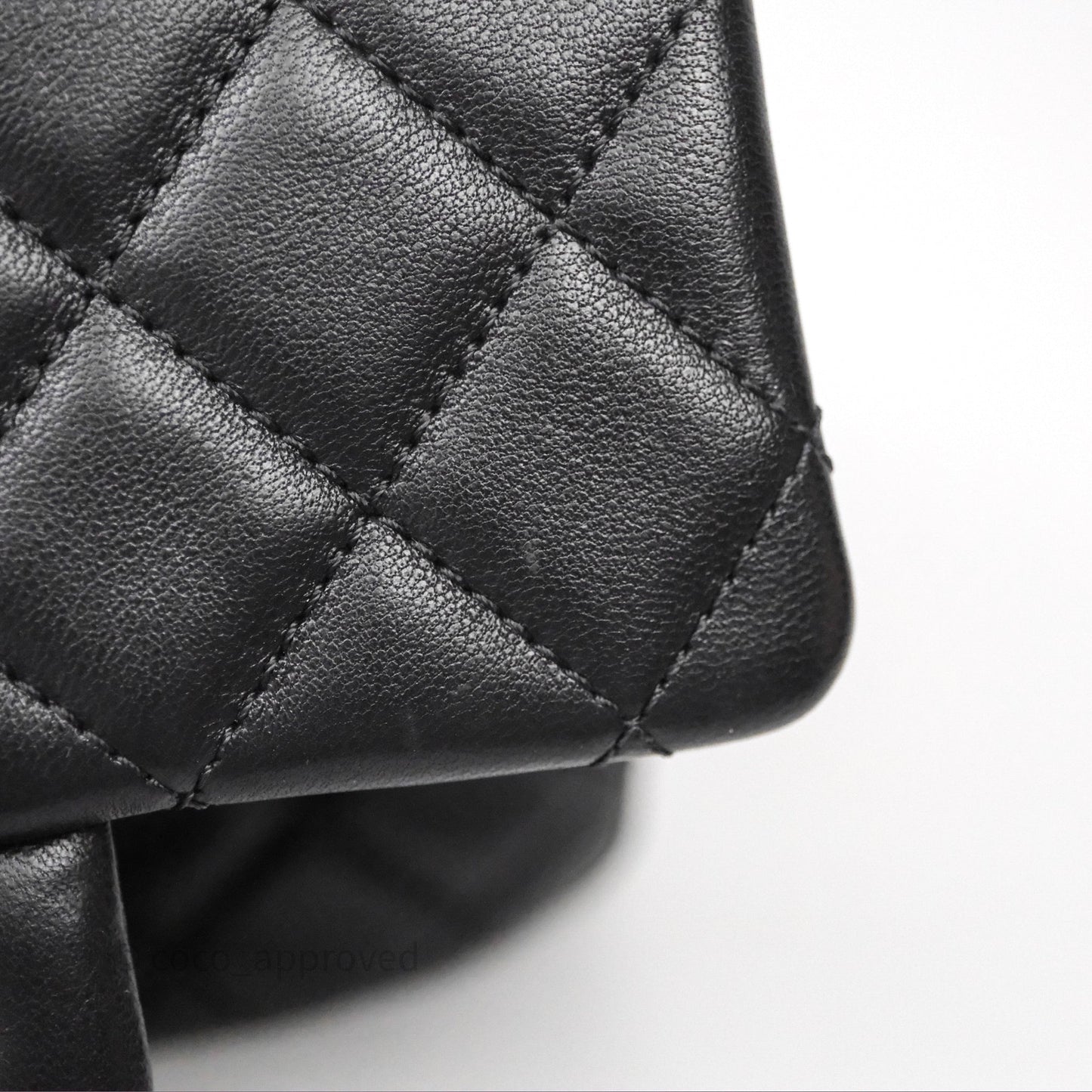 Chanel Pearl Crush Mini Square Quilted Black Lambskin Aged Gold Hardware