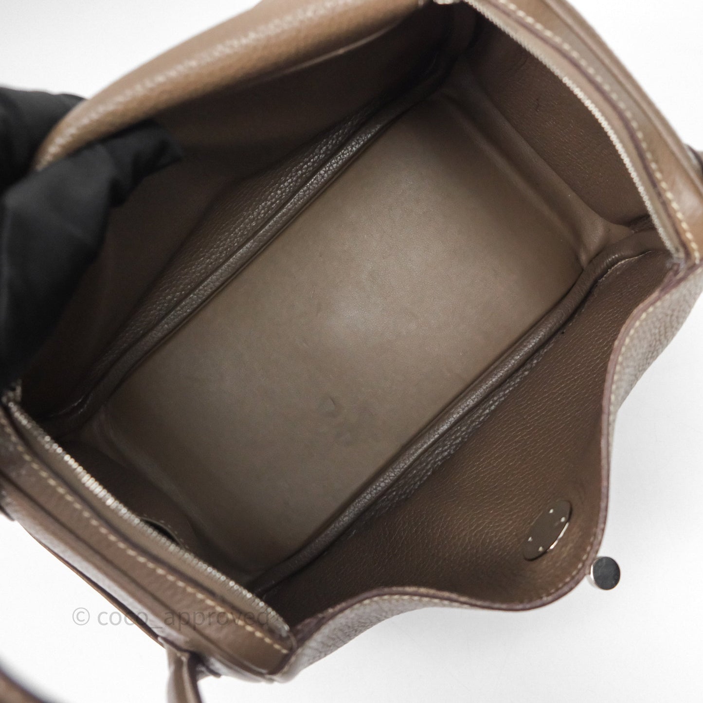 Hermès Lindy 26 Etoupe 18 Clemence Palladium Hardware