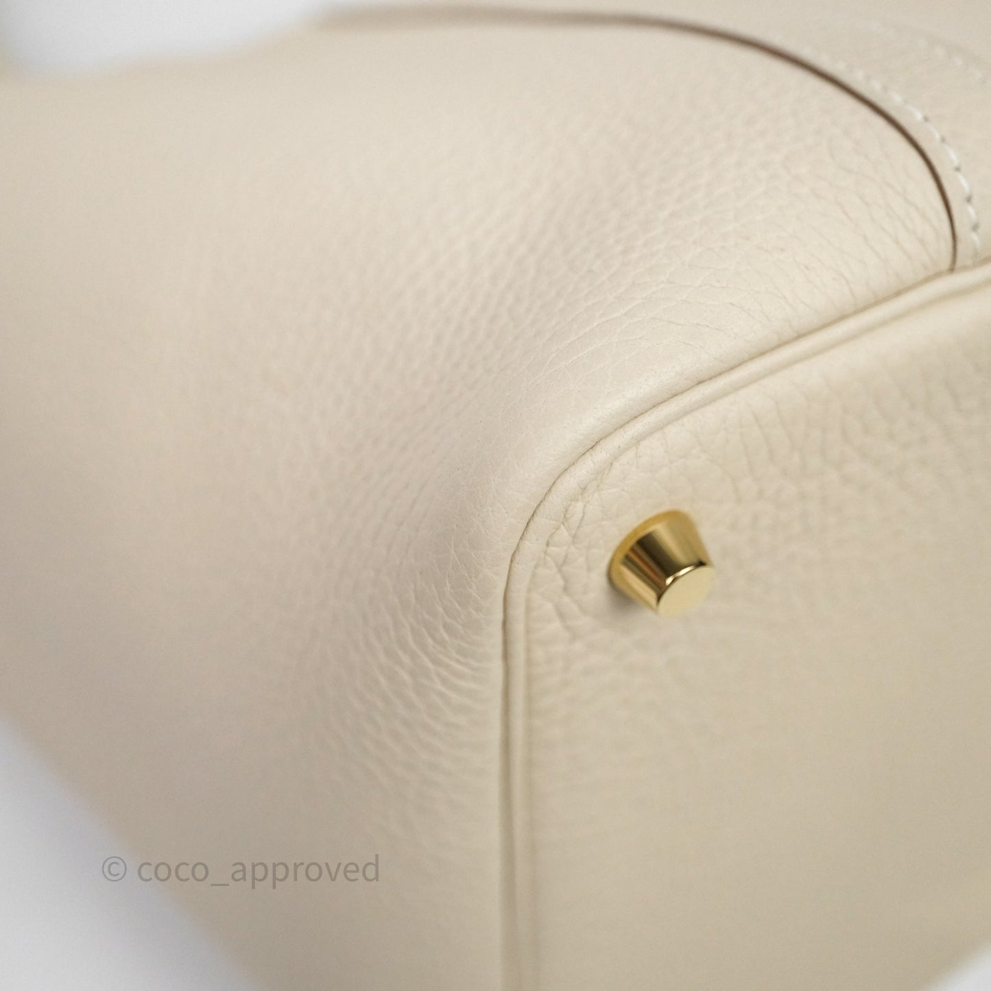 Hermès Picotin Lock 18 Craie 10 Taurillon Clemence Gold Hardware