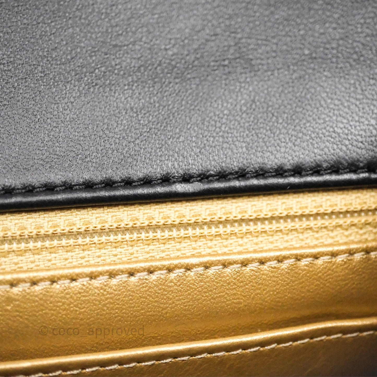Chanel Pearl Crush Mini Square Quilted Black Lambskin Aged Gold Hardware