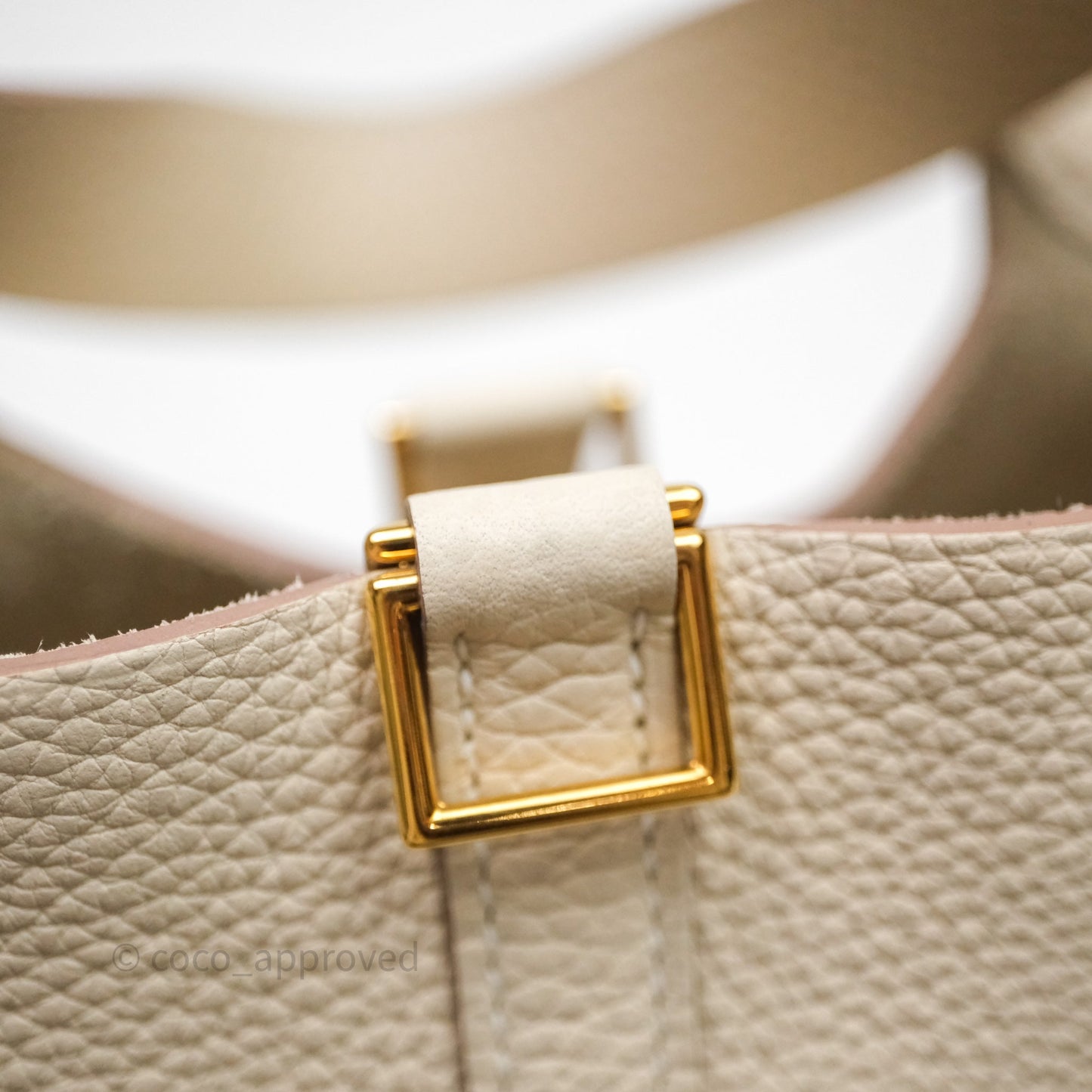 Hermès Picotin Lock 18 Craie 10 Taurillon Clemence Gold Hardware