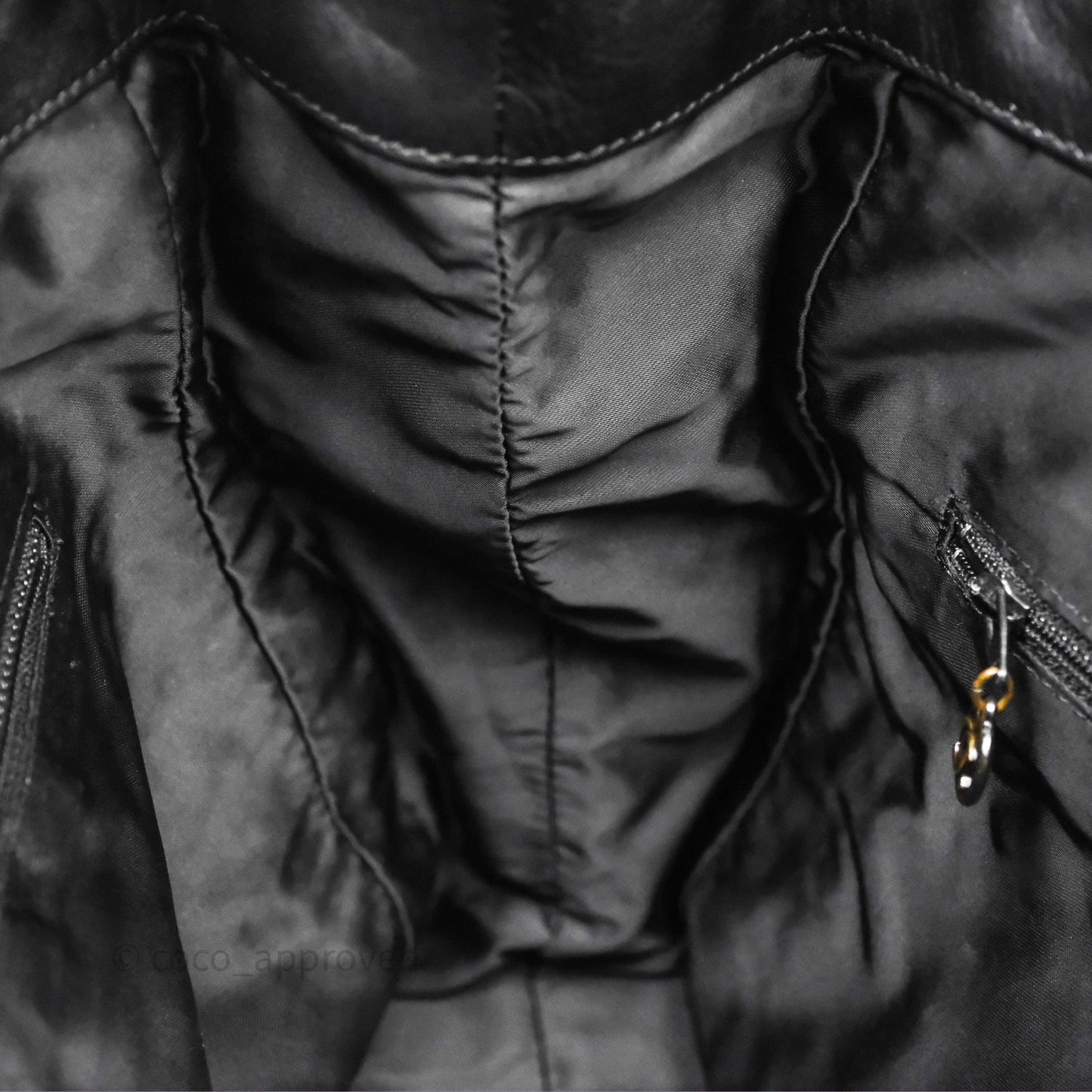 Chanel Vintage Top Handle Ring Bag Black Lambskin