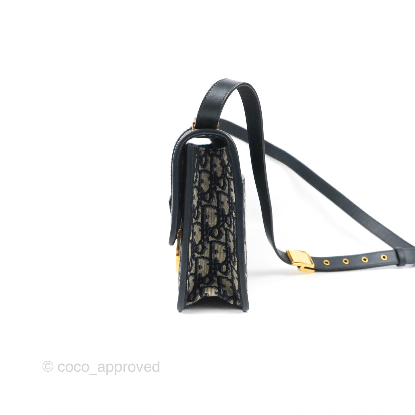 Dior 30 Montaigne Bag Blue Dior Oblique Jacquard