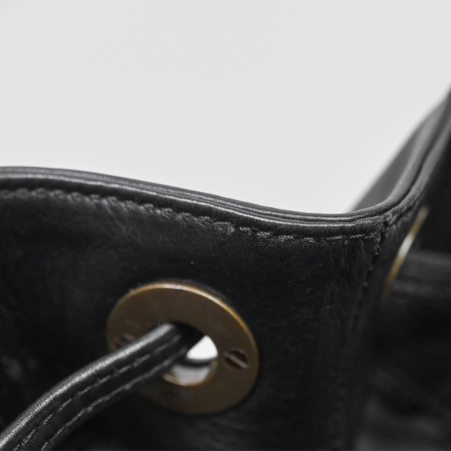 Chanel Vintage Top Handle Ring Bag Black Lambskin