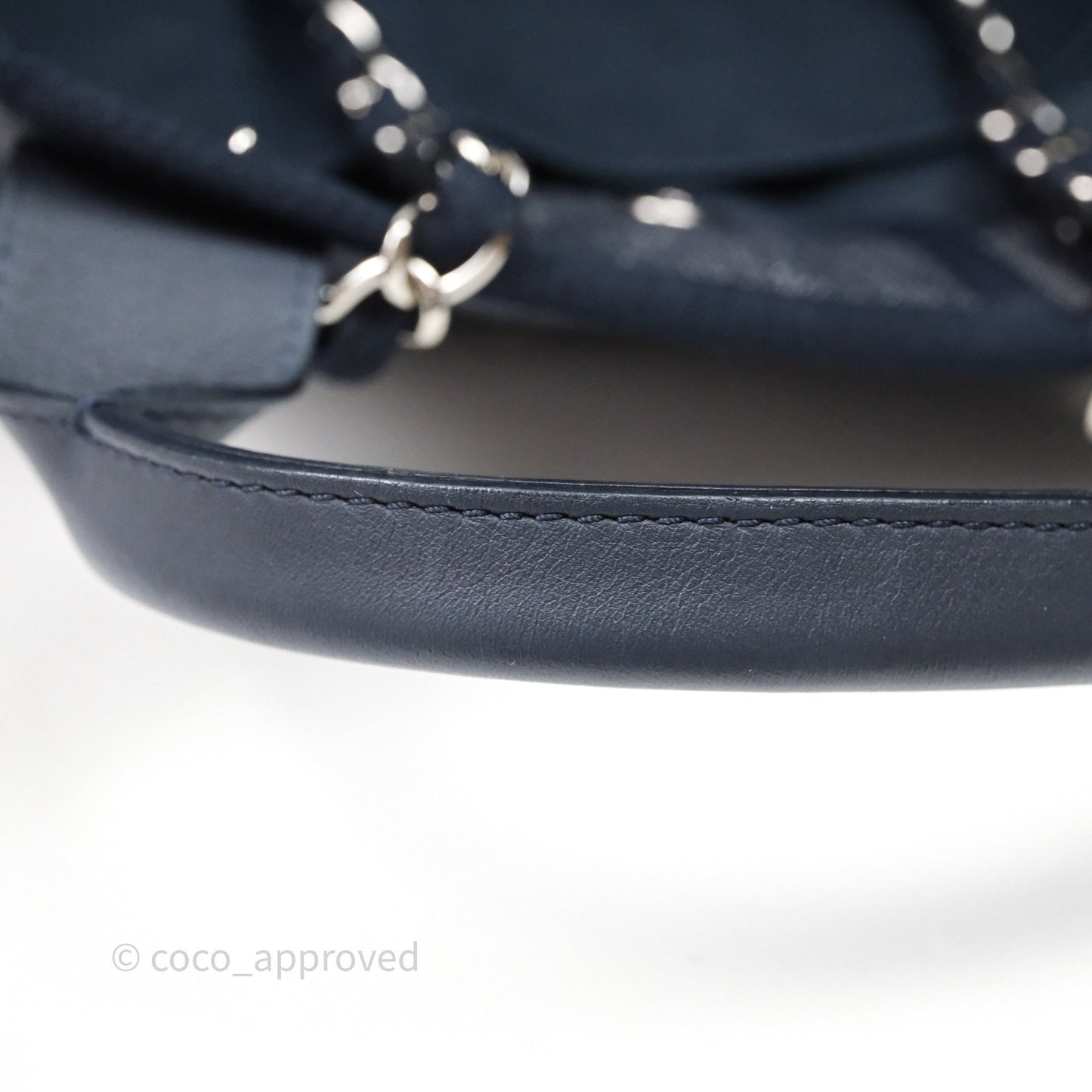 Chanel Large Deauville Tote Denim Canvas Silver Hardware