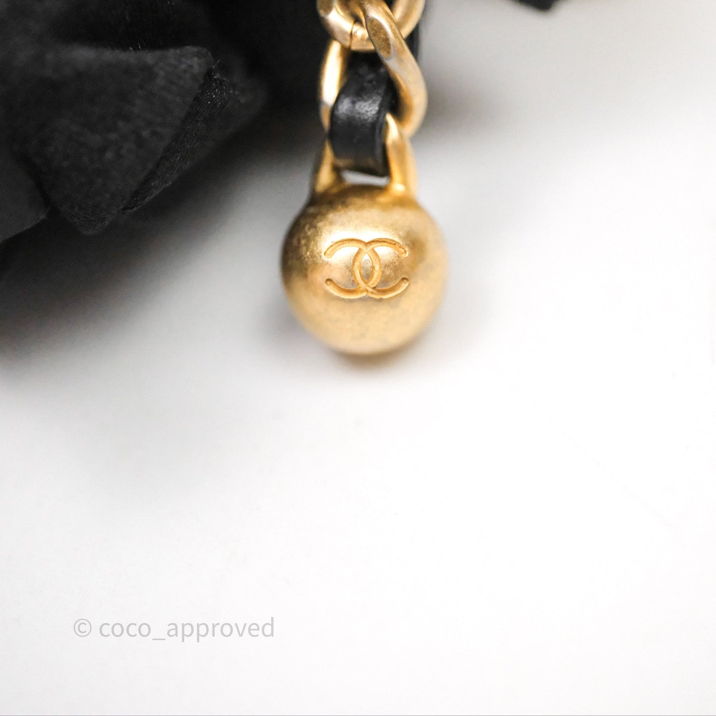 Chanel Pearl Crush Mini Square Quilted Black Lambskin Aged Gold Hardware