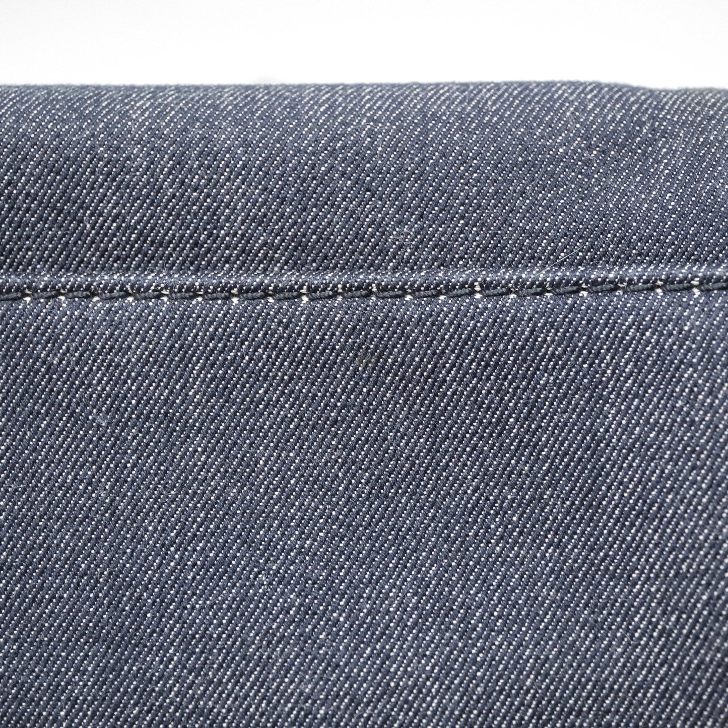 Chanel Large Deauville Tote Denim Canvas Silver Hardware