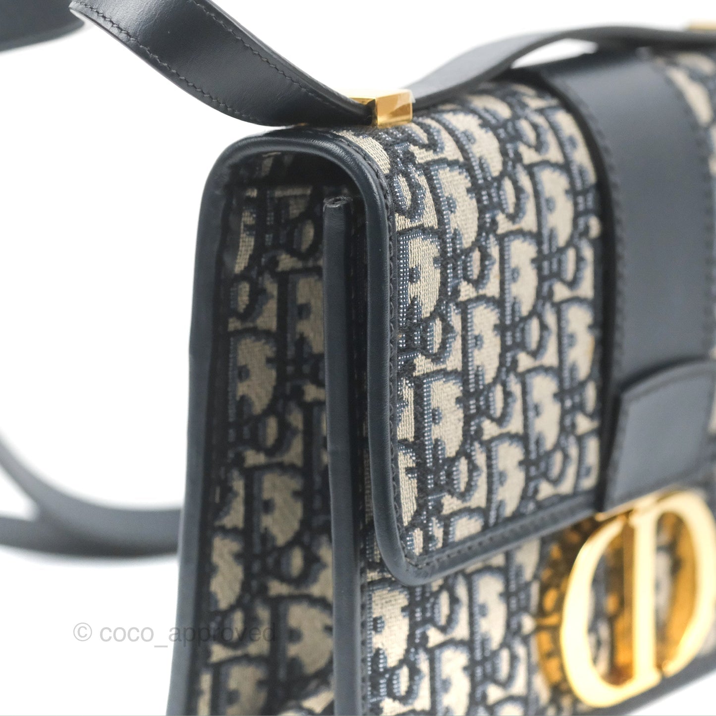 Dior 30 Montaigne Bag Blue Dior Oblique Jacquard