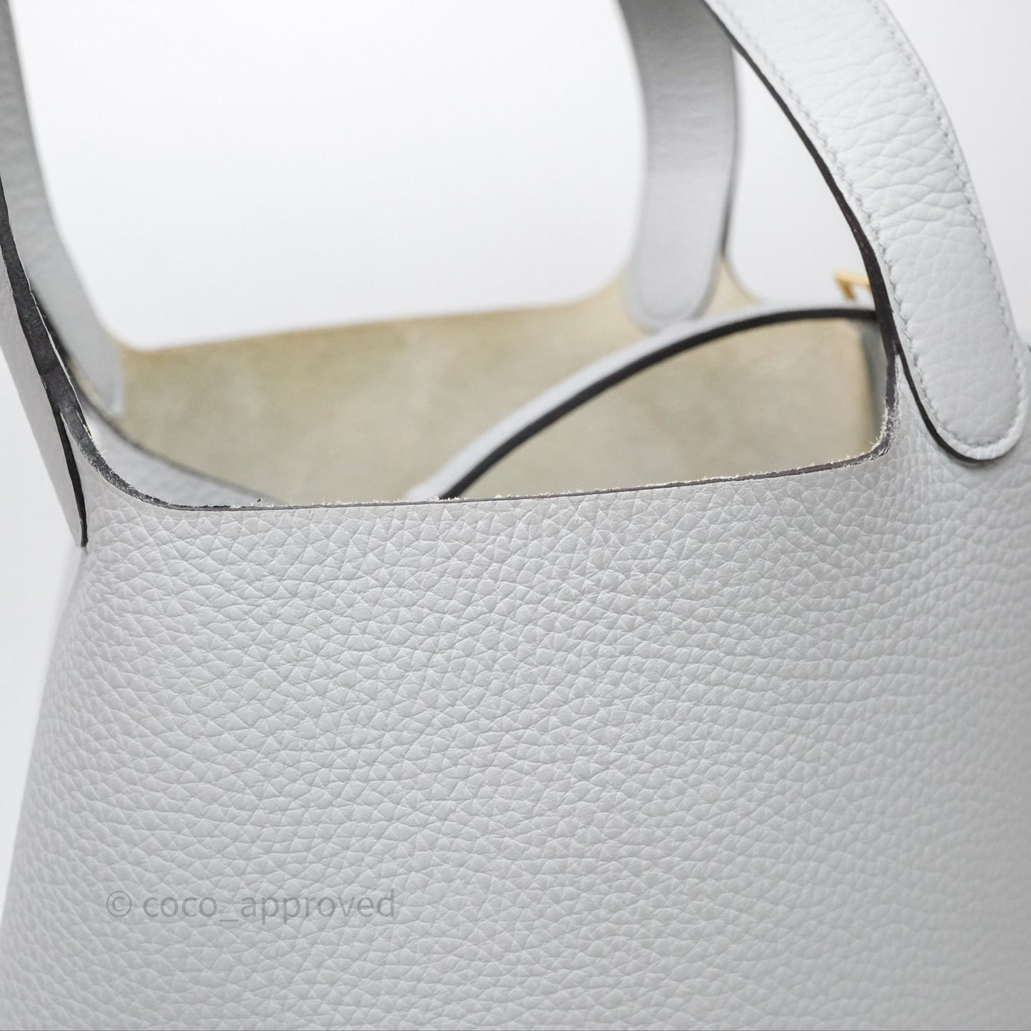 Hermès Picotin 22 Bleu Pale 08 Clemence Gold Hardware