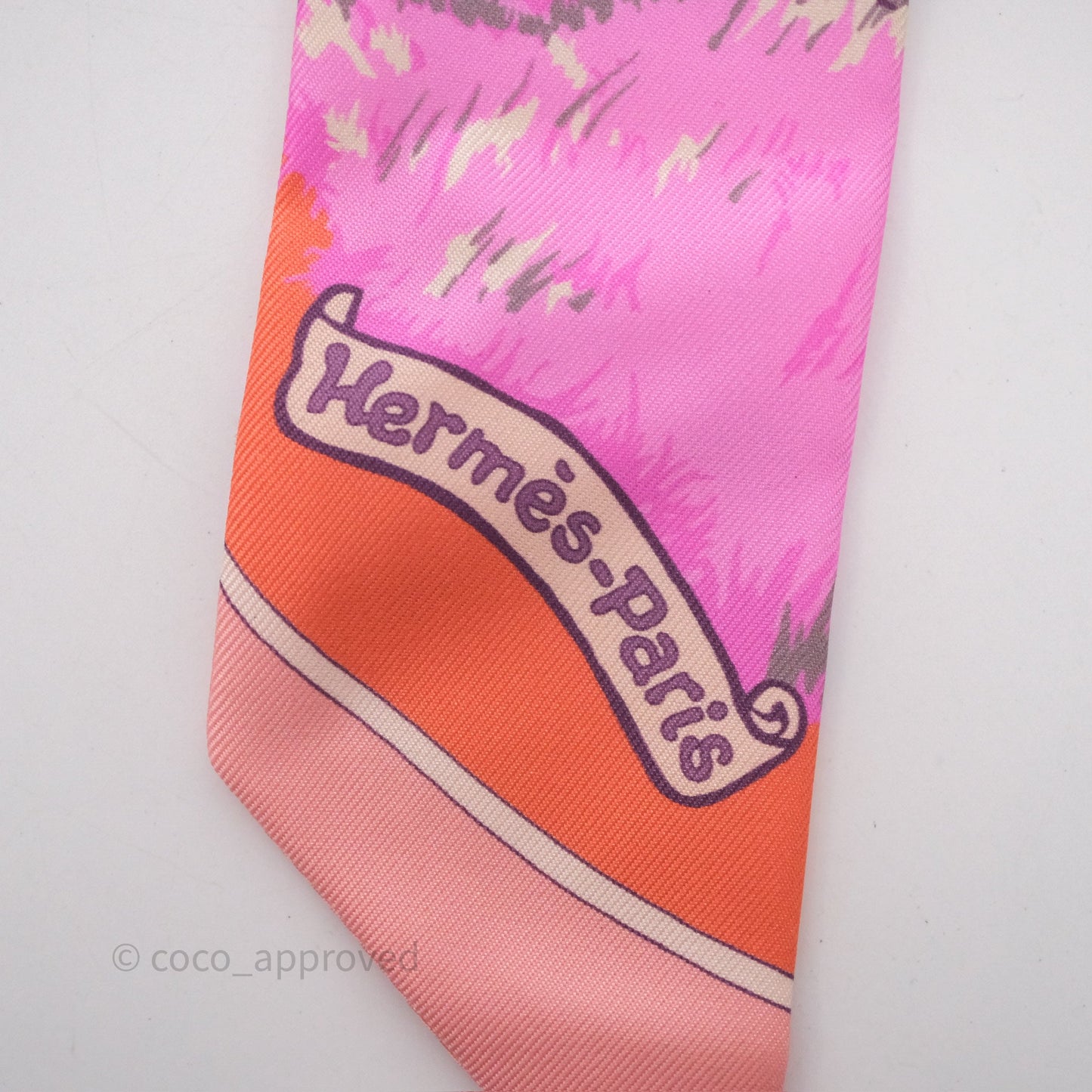 Hermès Les Zebres Silk Twilly