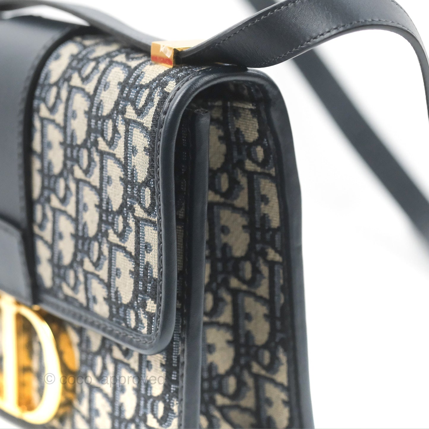Dior 30 Montaigne Bag Blue Dior Oblique Jacquard