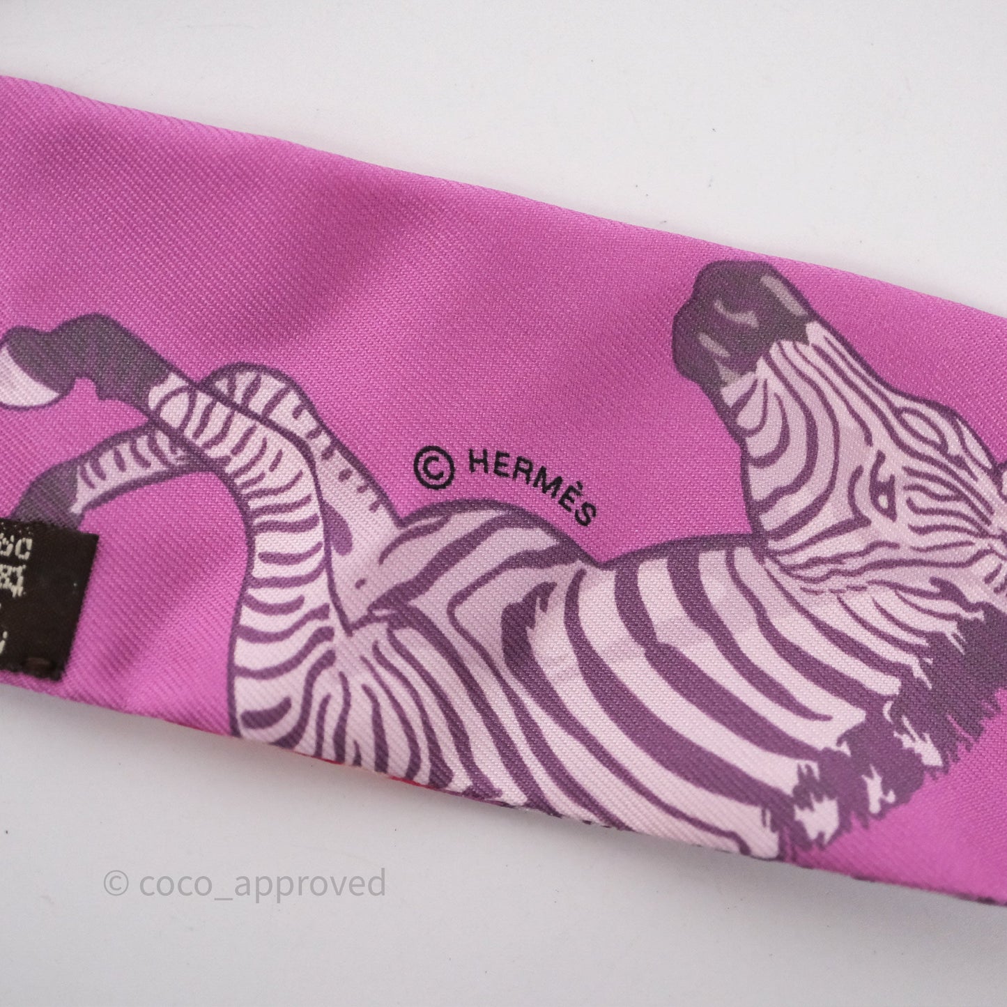 Hermès Les Zebres Silk Twilly