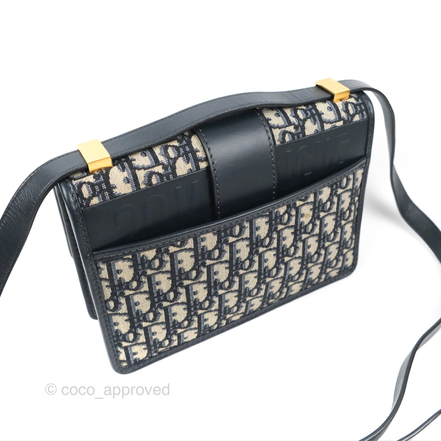 Dior 30 Montaigne Bag Blue Dior Oblique Jacquard