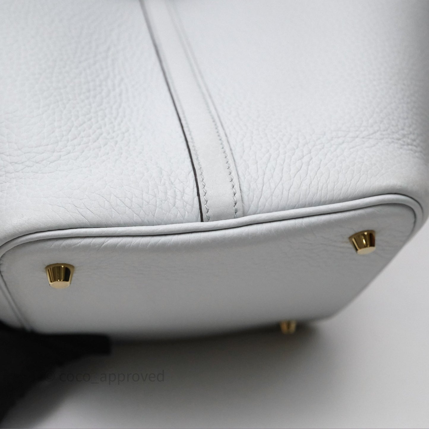 Hermès Picotin 22 Bleu Pale 08 Clemence Gold Hardware