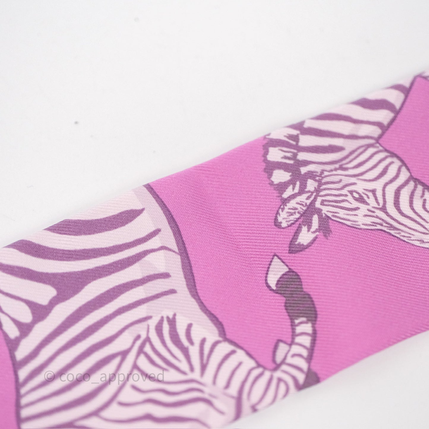 Hermès Les Zebres Silk Twilly