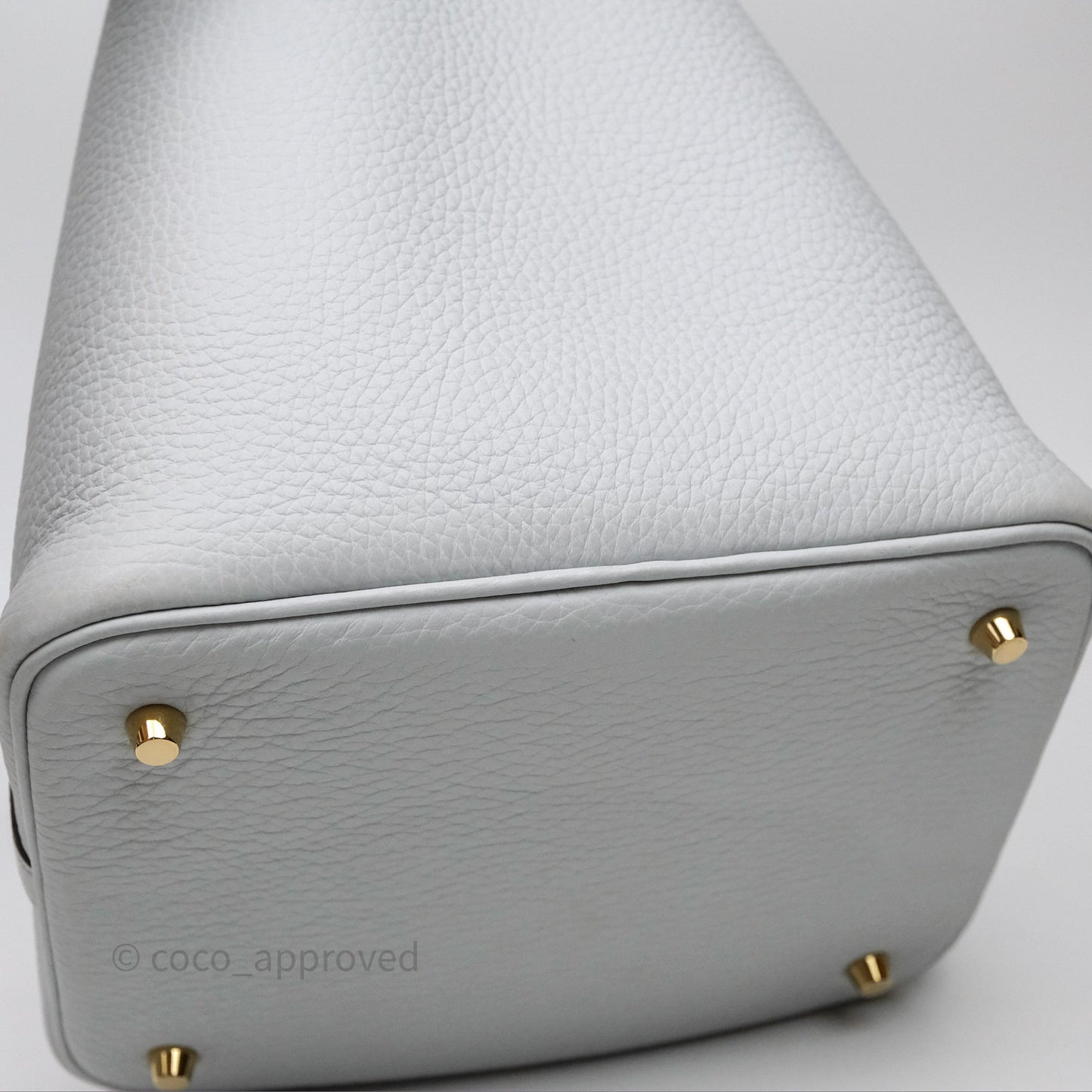 Hermès Picotin 22 Bleu Pale 08 Clemence Gold Hardware