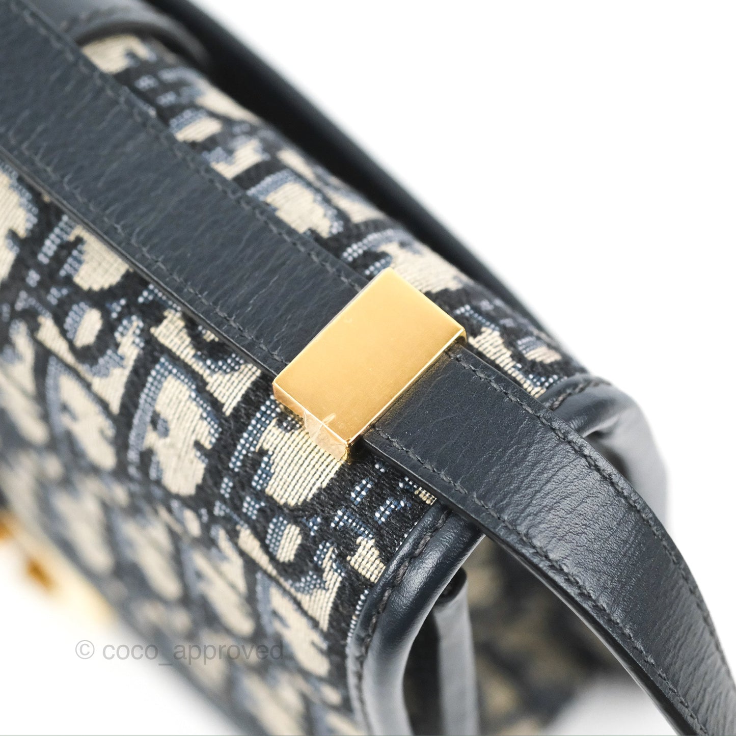 Dior 30 Montaigne Bag Blue Dior Oblique Jacquard