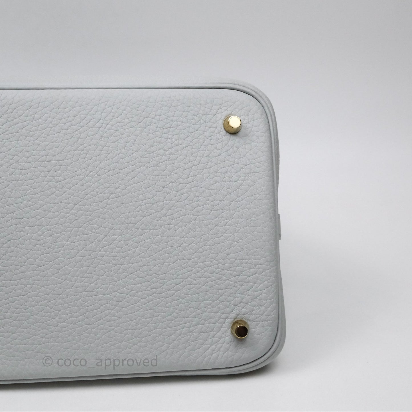 Hermès Picotin 22 Bleu Pale 08 Clemence Gold Hardware