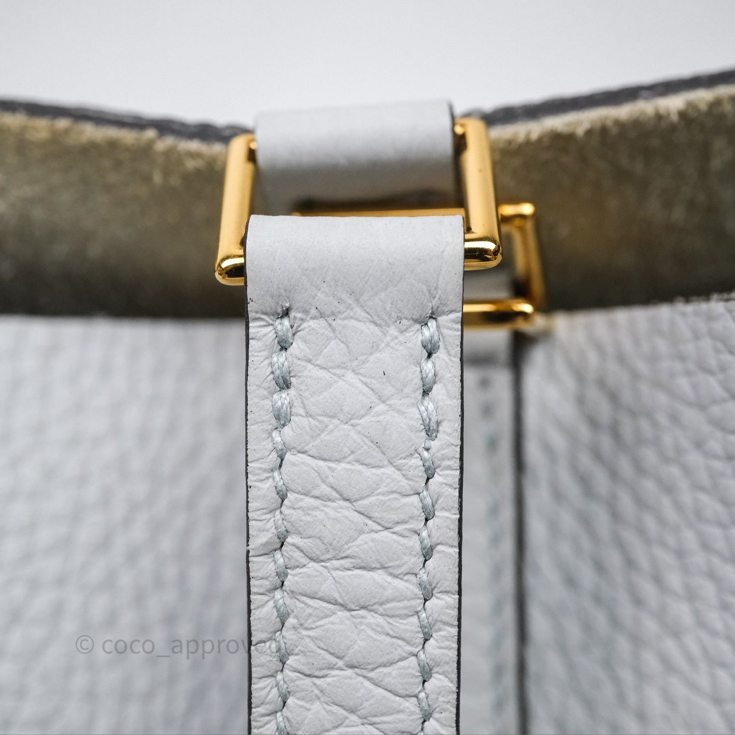 Hermès Picotin 22 Bleu Pale 08 Clemence Gold Hardware