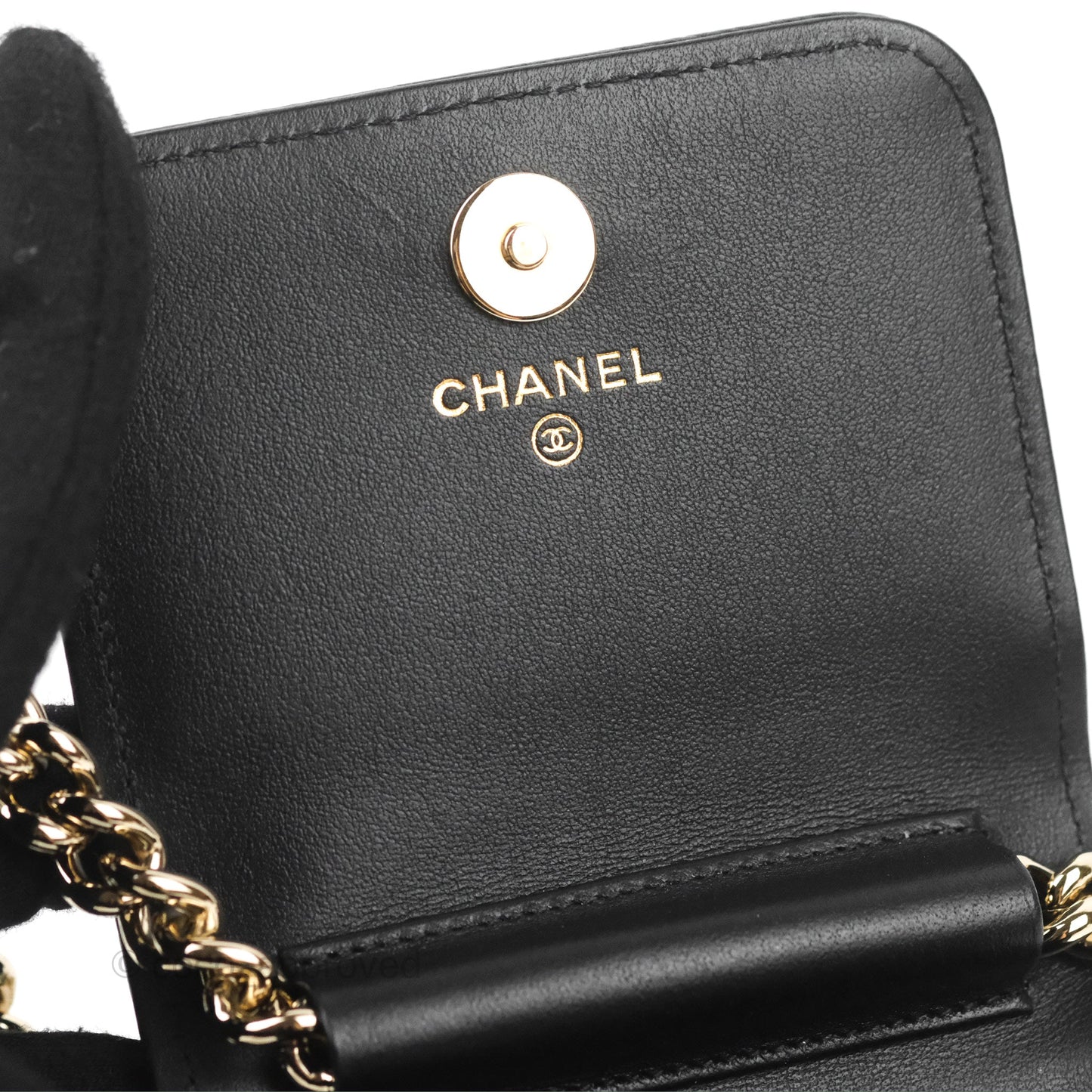 Chanel Quilted Boy Belt Bag Black Caviar Gold Hardware