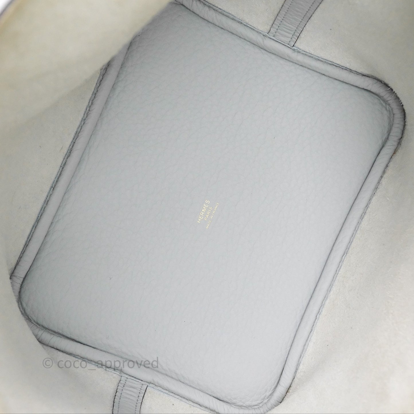 Hermès Picotin 22 Bleu Pale 08 Clemence Gold Hardware