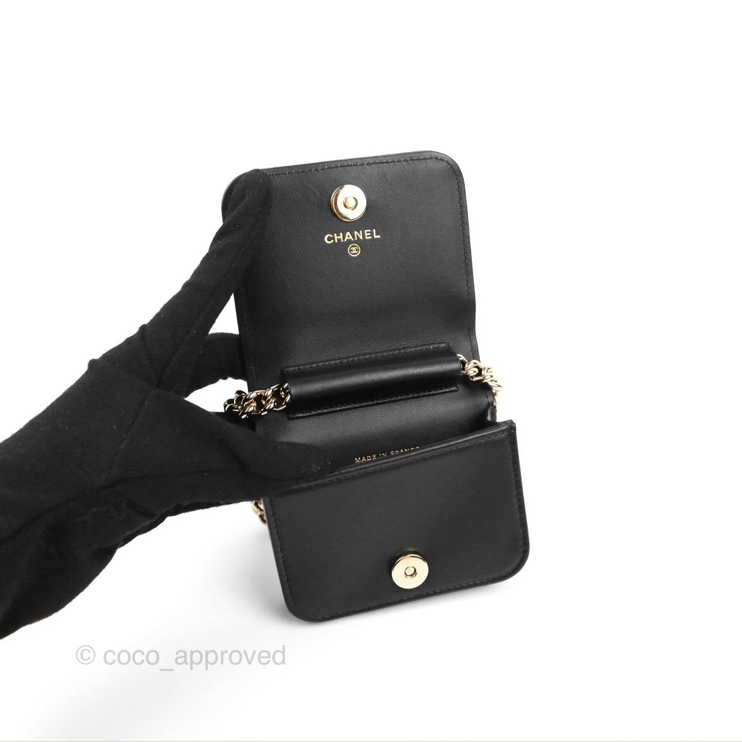 Chanel Quilted Boy Belt Bag Black Caviar Gold Hardware