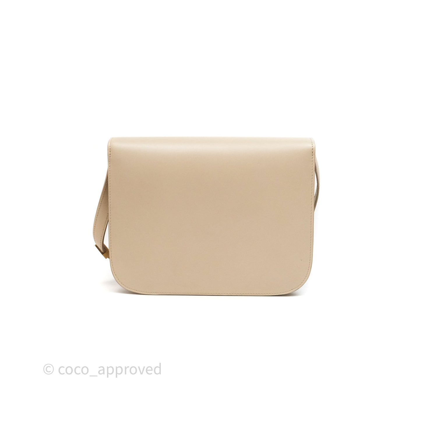 Celine Medium Classic Box Flap Beige Calfskin