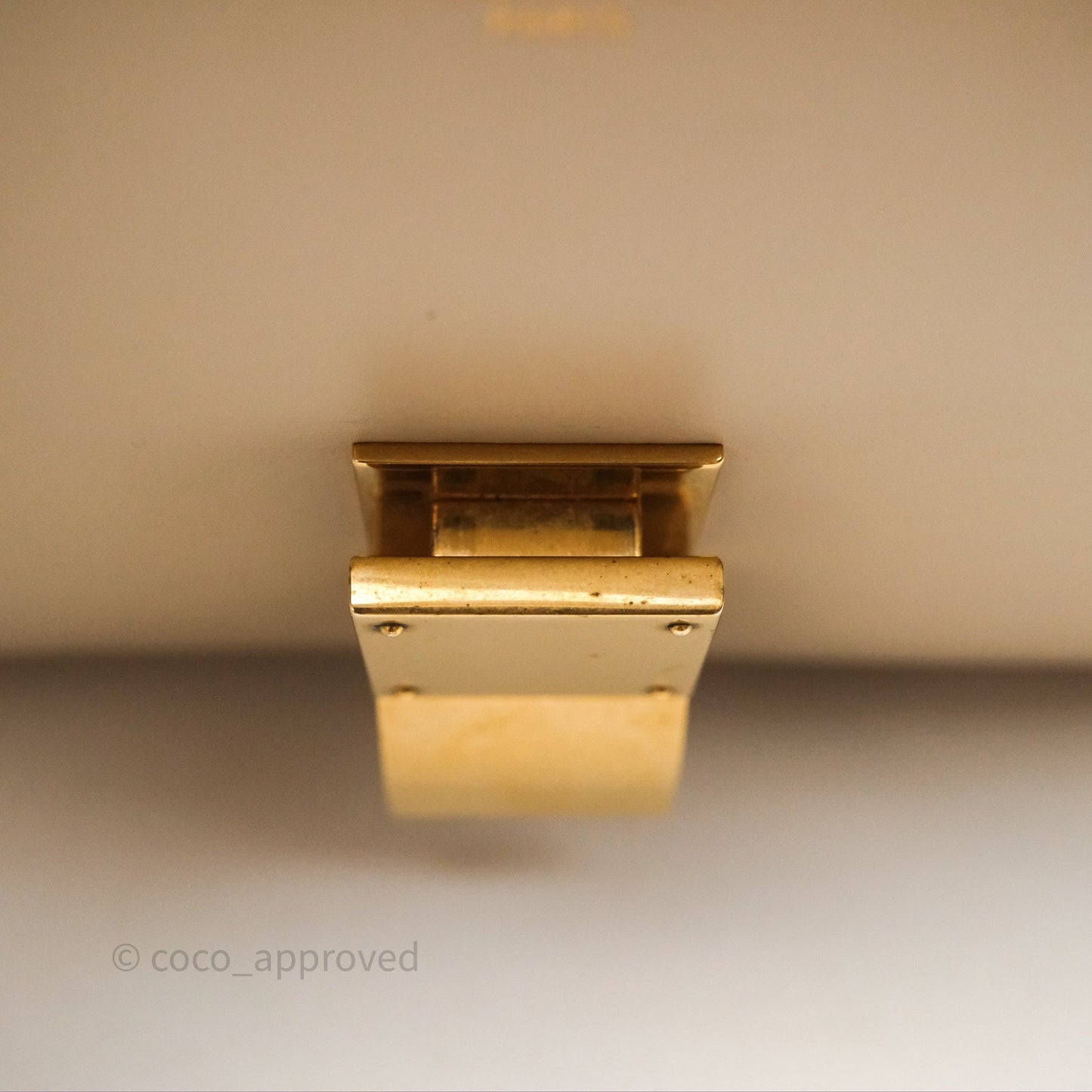Celine Medium Classic Box Flap Beige Calfskin