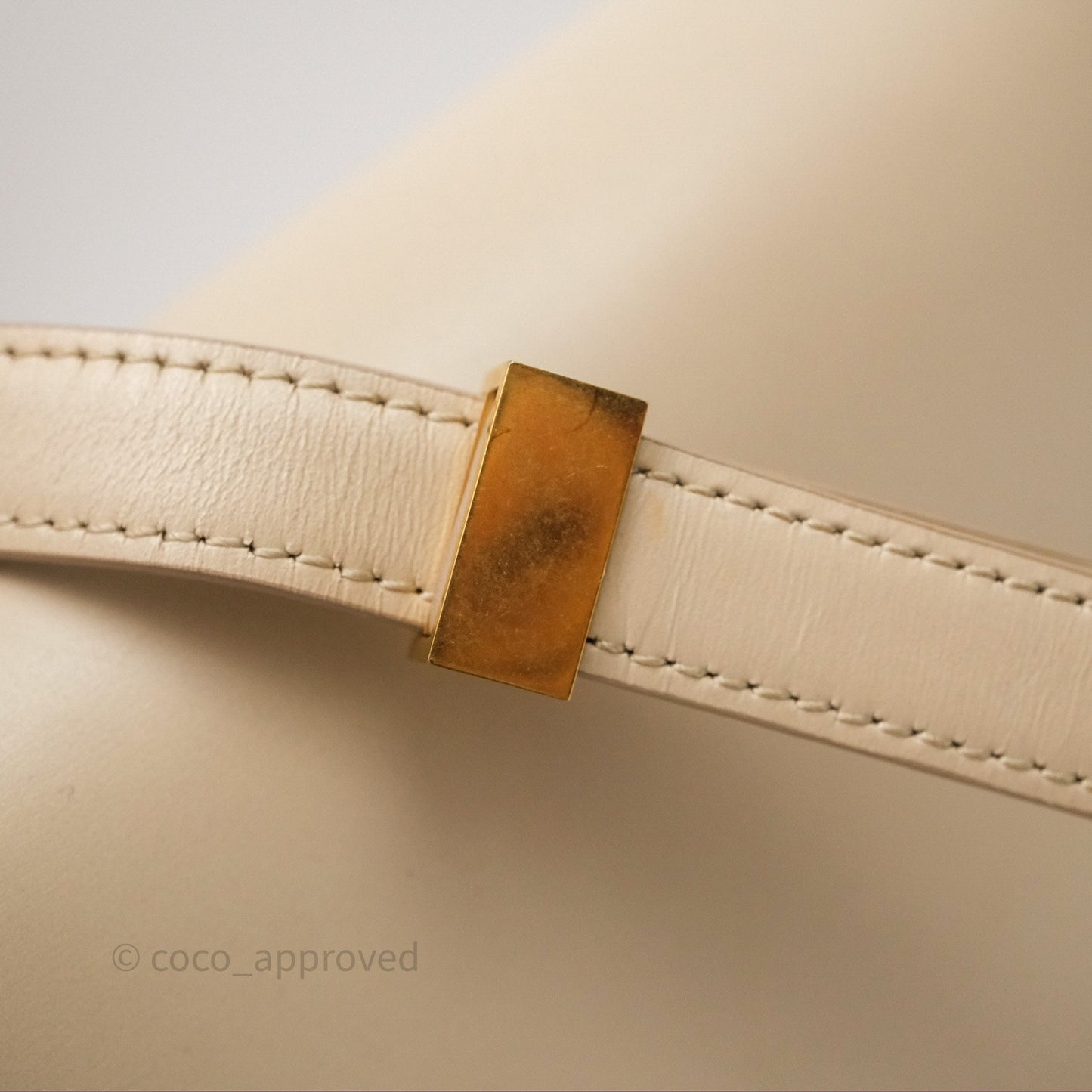 Celine Medium Classic Box Flap Beige Calfskin