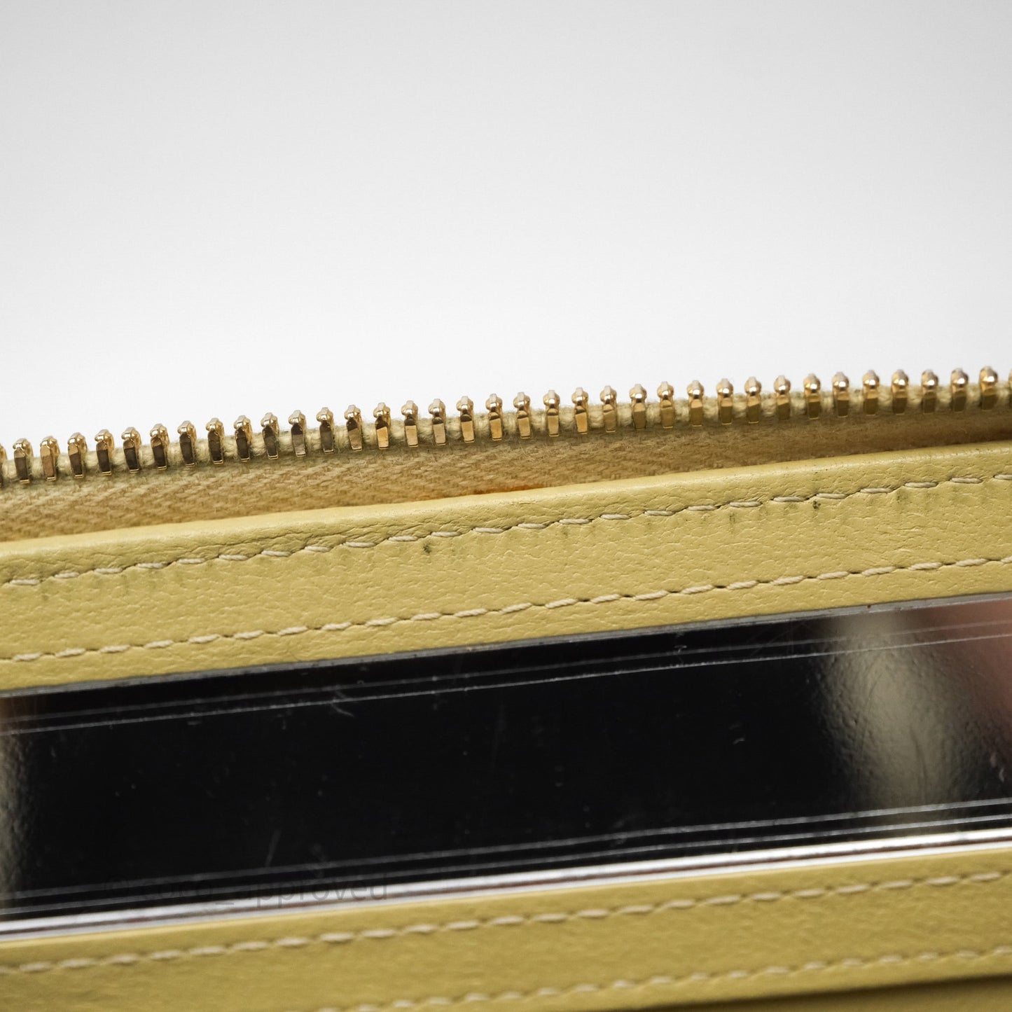 Chanel Vanity With Chain Olive Green Lambskin Gold Hardware
