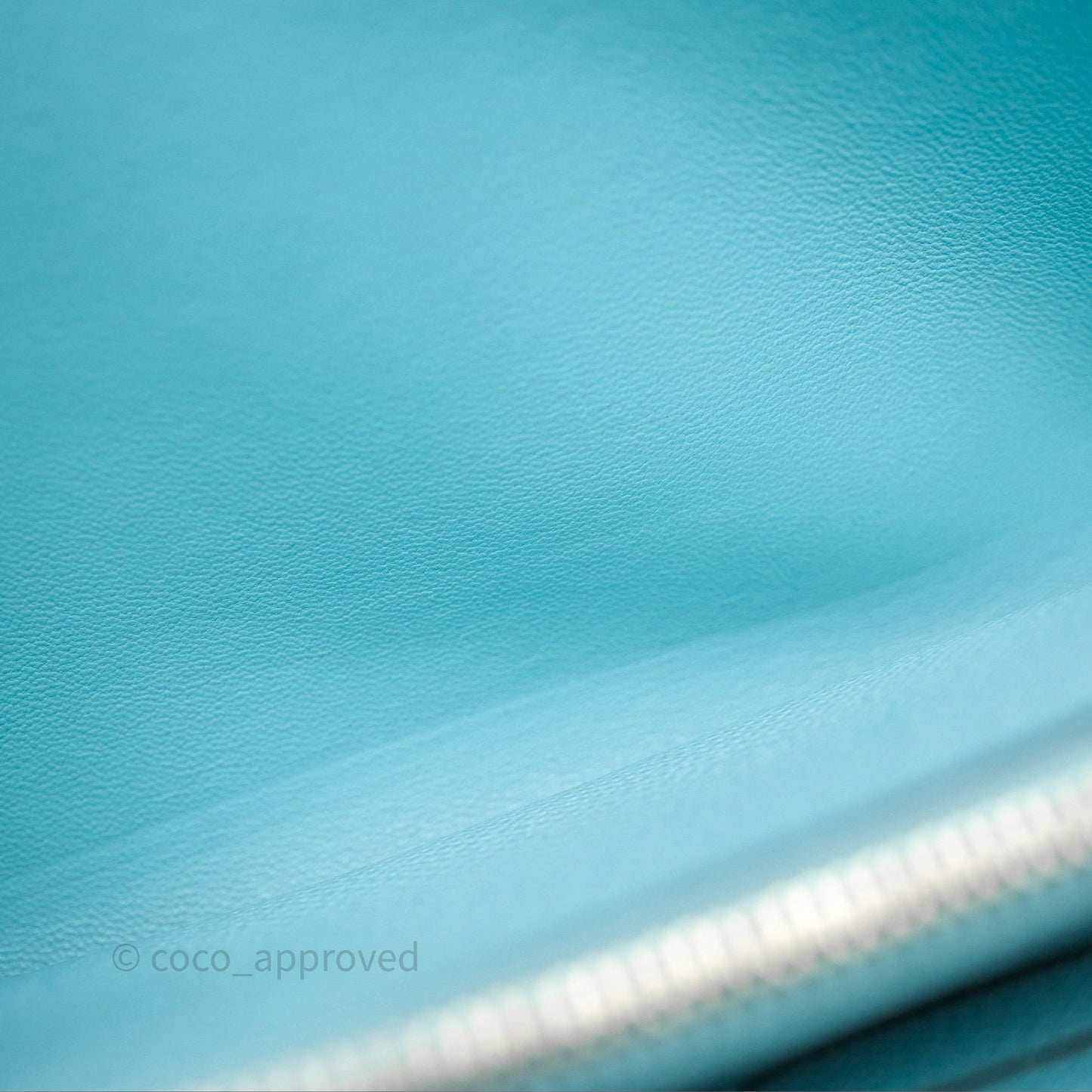 Hermès Constance To Go Wallet Bleu Atoll 3P Epsom Palladium Hardware